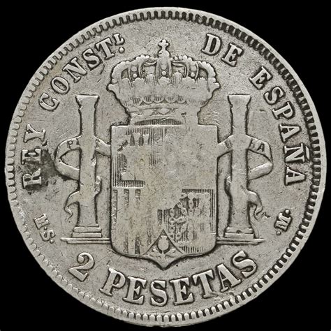 2 pesetas 1882